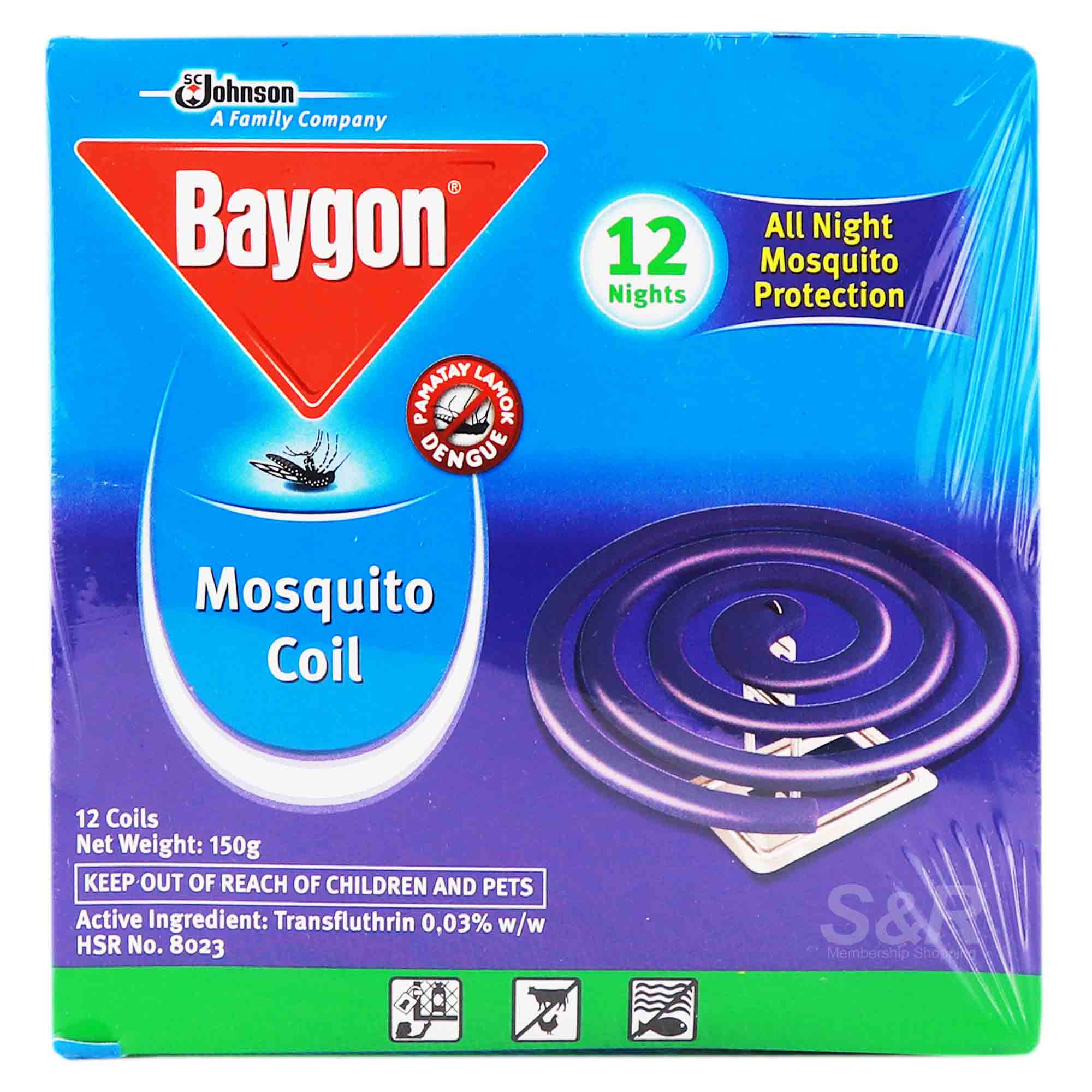 Baygon Mosquito Coil 6 packs